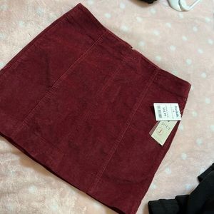 Red corduroy skirt size 9/29w